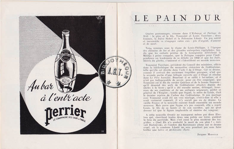 Les programmes de Théatre de l\